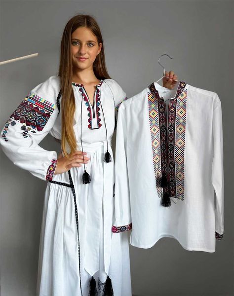 Жіноча вишита сукня &laquo;Бойківська&raquo; - льон SW10 фото